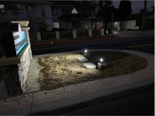 Baldwin Park Monument Sign | Solar Sign Lighting