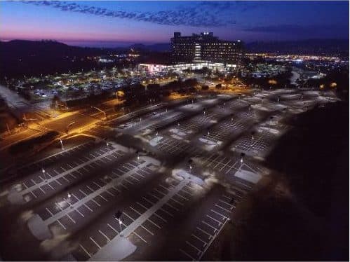 Palomar Hospital | Solar Parking Lot Lighting