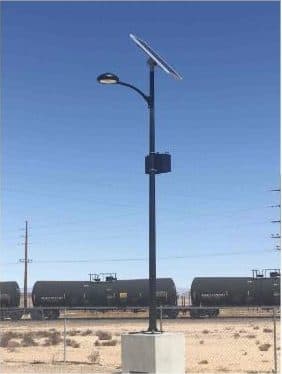 Love's Truck Stop solar lighting installation