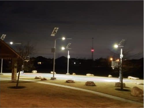 Prism Electric solar lighting installation