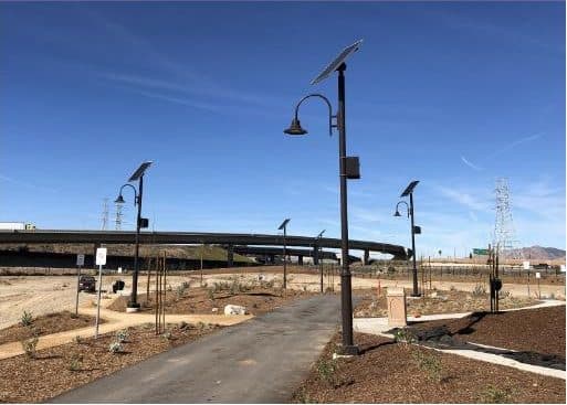 Rotary Park solar lighting installation