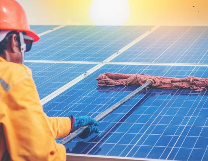 Solar panel maintenance and cleaning